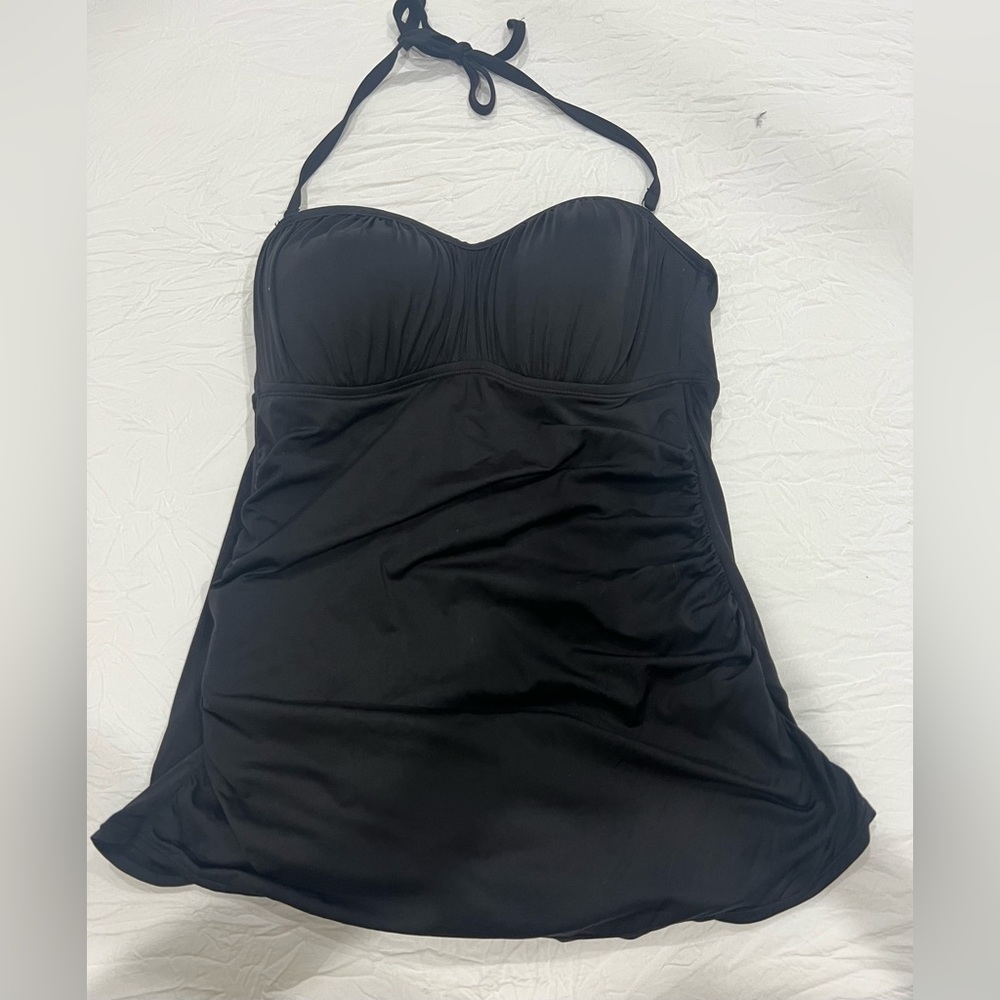 Vintage style classic  black 1 piece L swimsuit by Merona Size
